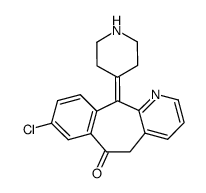 8-Chloro-5,11-dihydro-11-(4-piperidinylidene)-6H-benzo(5,6)cyclohepta(1,2-b)pyridin-6-one结构式