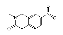 2-methyl-7-nitro-1,4-dihydroisoquinolin-3-one结构式
