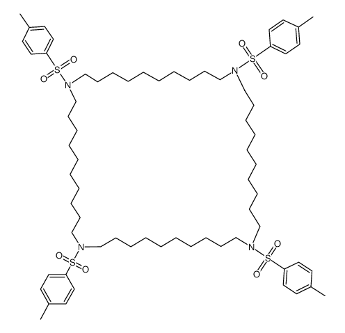 1,12,23,34-tetra-p-toluenesulfonyltetraazacyclotetratetracontane Structure