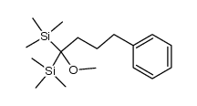 (1-methoxy-4-phenylbutane-1,1-diyl)bis(trimethylsilane) Structure