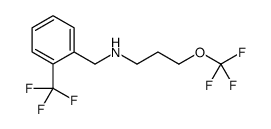 3-(Trifluoromethoxy)-N-[2-(trifluoromethyl)benzyl]-1-propanamine结构式