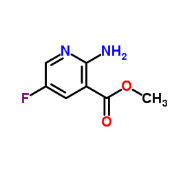 2-Amino-5-fluoro-3-pyridinecarboxylic acid methyl ester structure