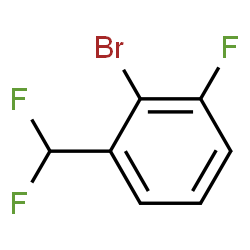 2-Bromo-1-(difluoromethyl)-3-fluorobenzene Structure