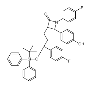Ezetimibe Hydroxy tert-Butyldiphenylsilyl Ether Structure