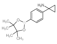 4-(1-氨基环丙基)苯硼酸频那醇酯结构式