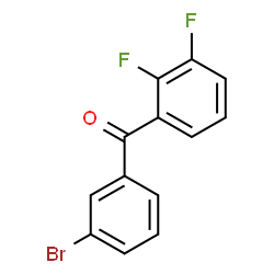 (3-Bromophenyl)(2,3-difluorophenyl)methanone structure