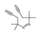 3-[(1-cyano-2-methylpropan-2-yl)diazenyl]-3-methylbutanenitrile Structure