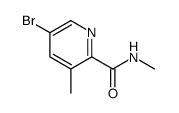 5-Bromo-N,3-dimethylpicolinamide结构式