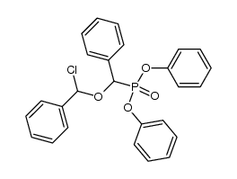 Diphenyl [α-(α-Chlorobenzyloxy)benzyl]phosphonate Structure