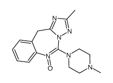 2-methyl-5-(4-methylpiperazin-1-yl)-6-oxido-11H-[1,2,4]triazolo[1,5-c][1,3]benzodiazepin-6-ium Structure