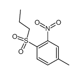 4-methyl-2-nitro-1-(propylsulfonyl)benzene Structure