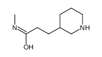 N-methyl-3-(3-piperidinyl)propanamide(SALTDATA: HCl)结构式