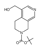 tert-butyl 5-(hydroxymethyl)-3,4-dihydro-2,7-naphthyridine-2(1H)-carboxylate结构式