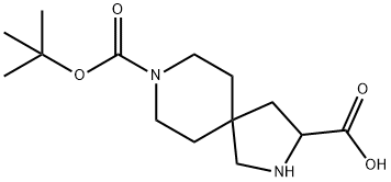 8-(boc)-2,8-diazaspiro[4.5]decane-3-carboxylic acid structure