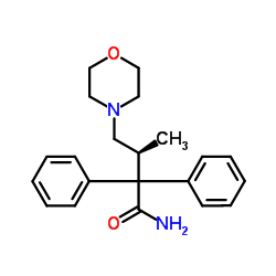 4-Morpholinebutanamide, .beta.-methyl-.alpha.,.alpha.-diphenyl-, (S)- structure