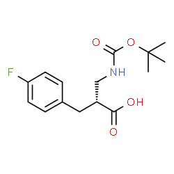 Boc-(R)-3-amino-2-(4-fluorobenzyl)propanoicacid Structure