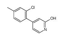 4-(2-chloro-4-methylphenyl)-1H-pyridin-2-one Structure