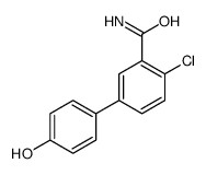 2-chloro-5-(4-hydroxyphenyl)benzamide结构式