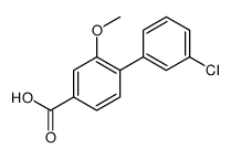 4-(3-chlorophenyl)-3-methoxybenzoic acid Structure