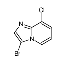3-Bromo-8-chloroimidazo[1,2-a]pyridine Structure