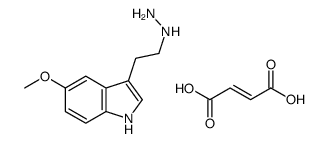3-(2-hydrazinylethyl)-5-Methoxy-1H-indole fumarate结构式