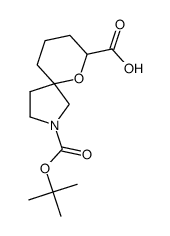 6-Oxa-2-aza-spiro[4.5]decane-2,7-dicarboxylic acid 2-tert-butyl ester Structure