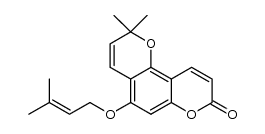 7-prenyloxyalloxanthyletin结构式