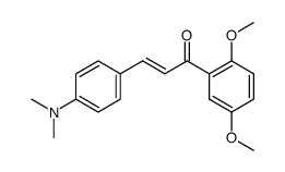 (E)-1-(2,5-dimethoxyphenyl)-3-(4-N,N-dimethylaminophenyl)prop-2-en-1-one Structure