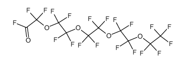 tetrafluoroethene oxide pentamer Structure