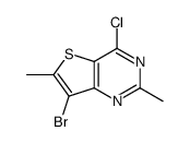 7-bromo-4-chloro-2,6-dimethylthieno[3,2-d]pyrimidine Structure