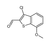 3-chloro-7-methoxy-1-benzothiophene-2-carbaldehyde结构式