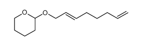 (E)-2-(octa-2,7-dien-1-yloxy)tetrahydro-2H-pyran结构式