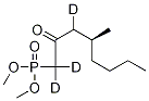 (4S)-4-甲基-(2-氧代辛基)膦酸二甲酯-d3结构式