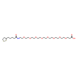 Lipoamido-PEG8-acid structure