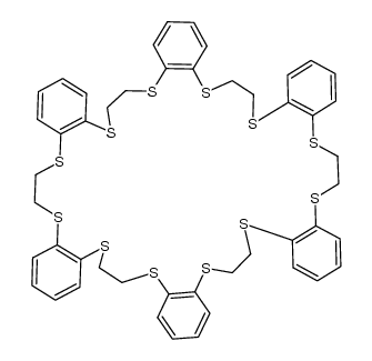 2,3,8,9,14,15,20,21,26,27,32,33-hexabenzo-1,4,7,10,13,16,19,22,25,28,31,34-dodecathiacyclohexatriaconta-2,8,14,20,26,32-hexaene结构式