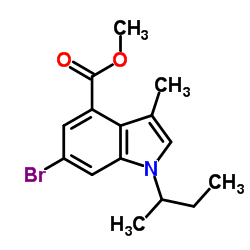 Methyl 6-bromo-1-sec-butyl-3-methyl-1H-indole-4-carboxylate picture