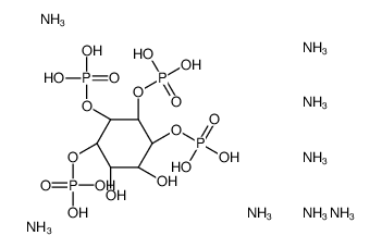 D-MYO-INOSITOL 3,4,5,6-TETRAKIS-PHOSPHATE AMMONIUM SALT结构式