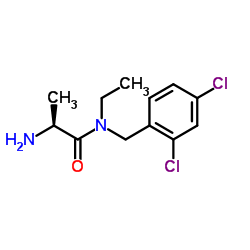 N-(2,4-Dichlorobenzyl)-N-ethyl-L-alaninamide Structure