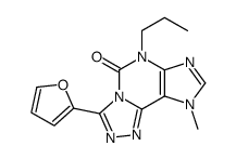 3-(furan-2-yl)-9-methyl-6-propyl-[1,2,4]triazolo[3,4-f]purin-5-one结构式