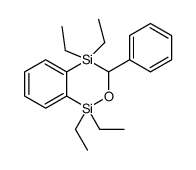 1,1,4,4-tetraethyl-3-phenyl-3H-2,1,4-benzoxadisiline Structure