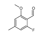 2-fluoro-6-methoxy-4-methylbenzaldehyde structure