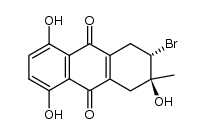 (2RS,3RS)-3-bromo-2,5,8-trihydroxy-2-methyl-1,2,3,4-tetrahydro-9,10-anthraquinone Structure