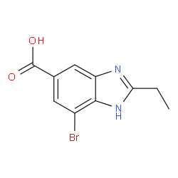 7-溴-2-乙基-1H-苯并[d]咪唑-5-羧酸图片