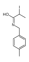 2-iodo-N-[(4-methylphenyl)methyl]propanamide Structure