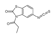 5-isothiocyanato-3-propanoyl-1,3-benzothiazol-2-one Structure