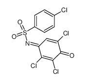 N-p-chlorobenzenesulfonyl-2,3,6-trichloro-1,4-benzoquinone imine Structure