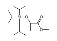 (2R)-2-[[三s(1-甲基乙基)甲硅烷基]氧基]丙酸甲酯结构式