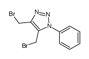 4,5-bis(bromomethyl)-1-phenyltriazole结构式