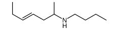 N-butylhept-4-en-2-amine Structure