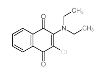 1,4-Naphthalenedione,2-chloro-3-(diethylamino)- structure